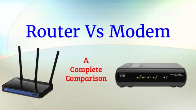 difference between router and a modem.