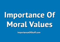 importance of moral values