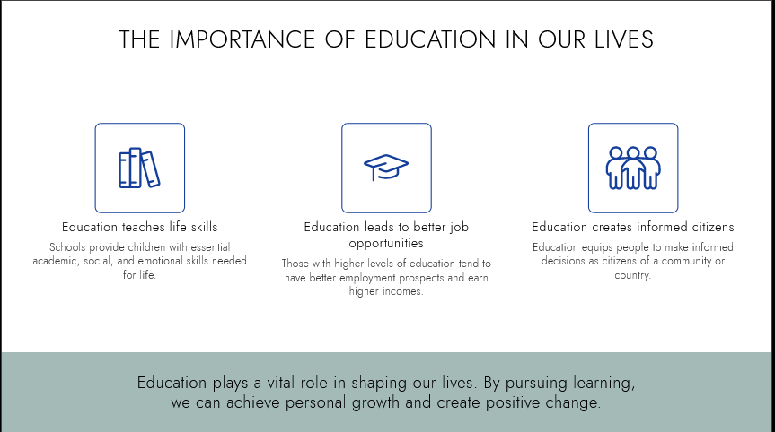 Importance of Education PDF Slides